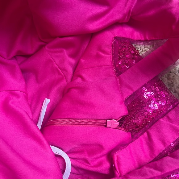Pink Sequin One Shoulder Dress Size Small - Picture 6 of 6